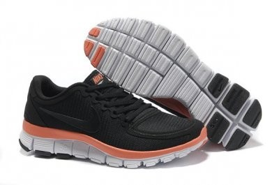 Nike Free 5.0 V4 Womens Running Shoes Black Orange